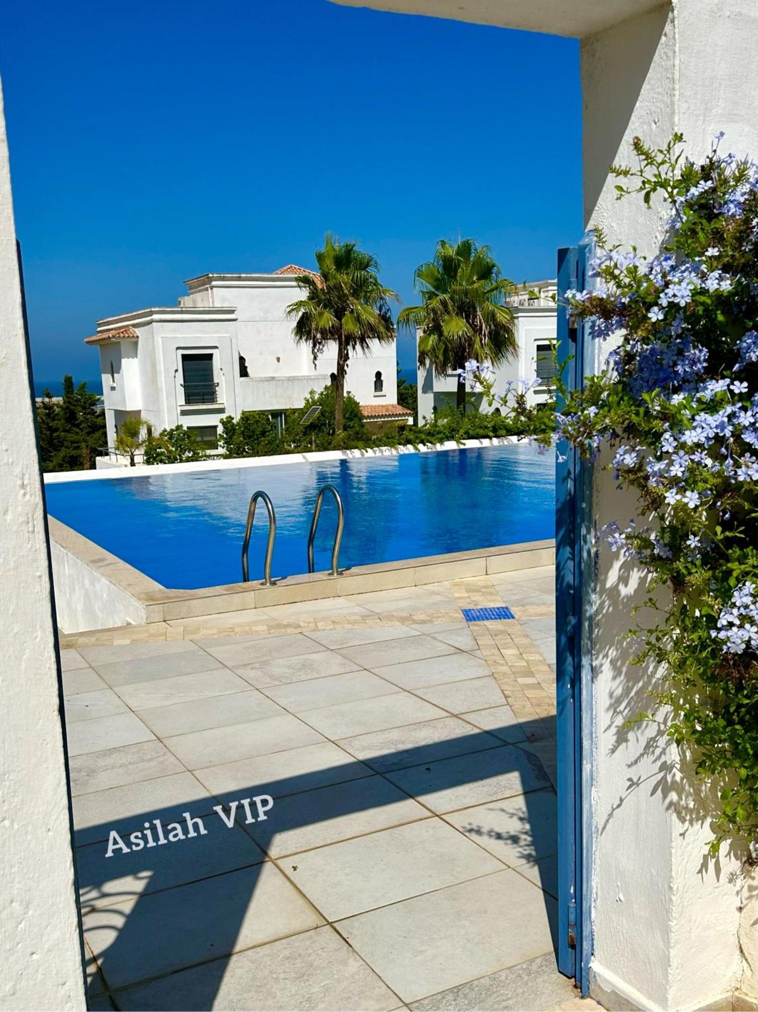 Asilah Vip - Haut Standing - Vue Mer - Piscines - Plage A 5 Minute - Garage Privee - Acces Pmr Exteriér fotografie